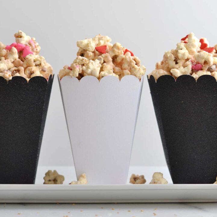 Valentine's Day Recipe: Sweetheart Pink Cream Cheese Popcorn gifts