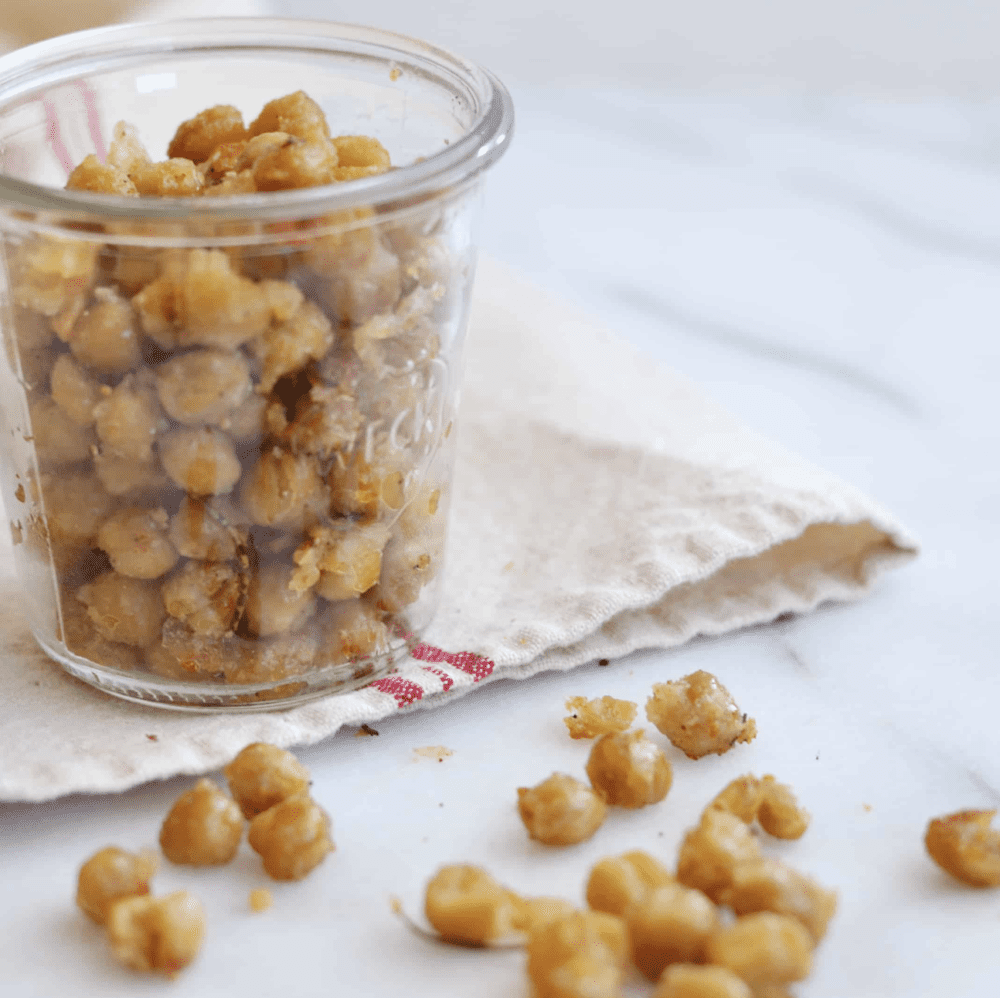 Crispy Garlic Parmesan Chickpeas