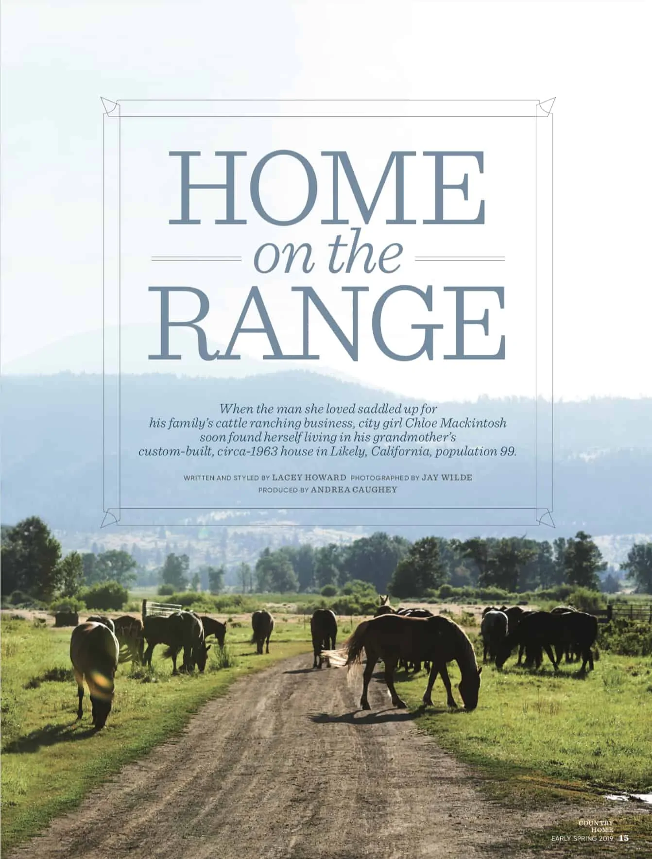 Come take a look into our home through the eyes of photographer Jay Wilde and stylist Lacey Howard in Country Home Magazine’s early spring 2019 edition!