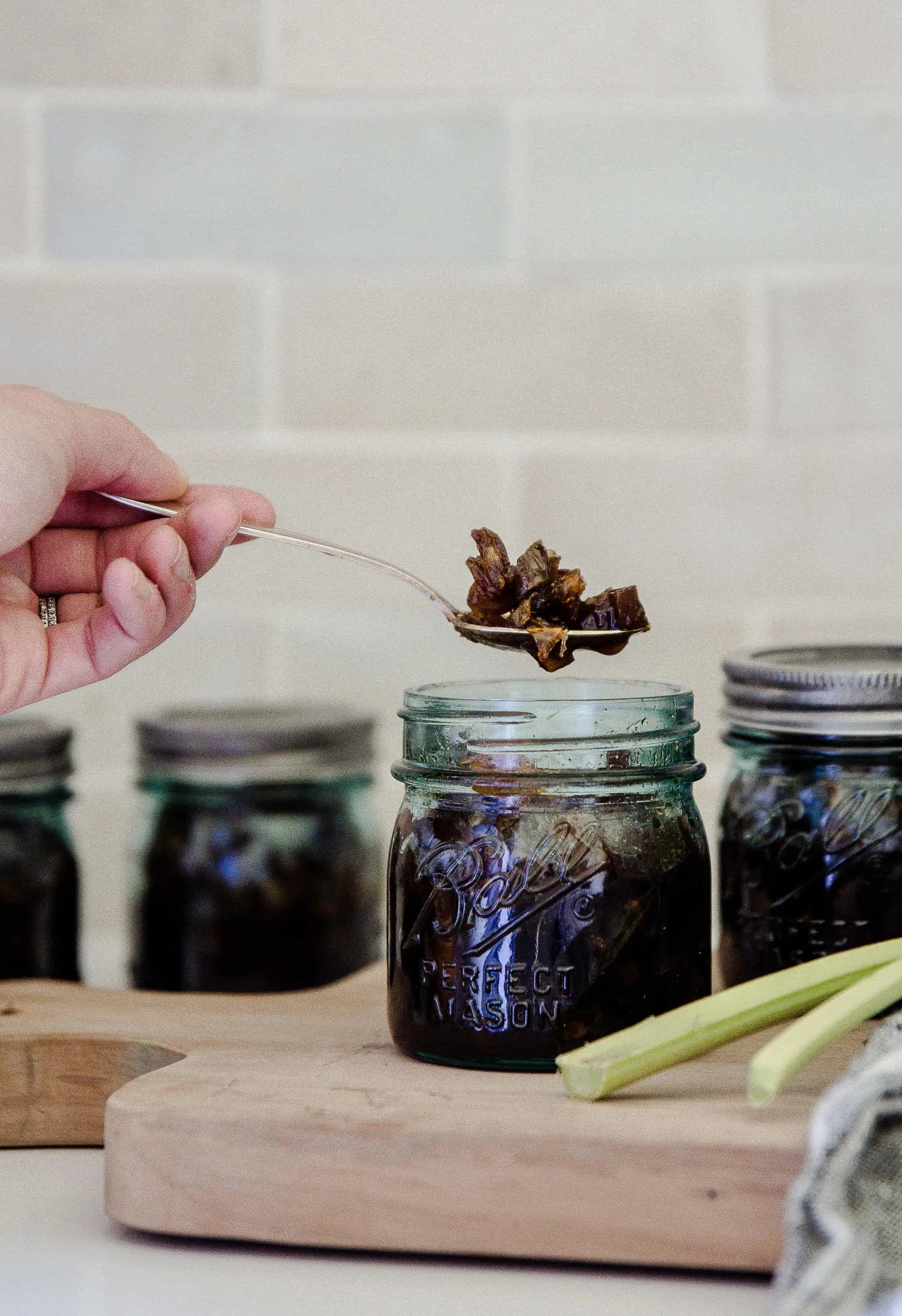 Preserve your rhubarb crop with this delicious orange rhubarb chutney recipe! This chutney recipe is full of flavor and is so easy!