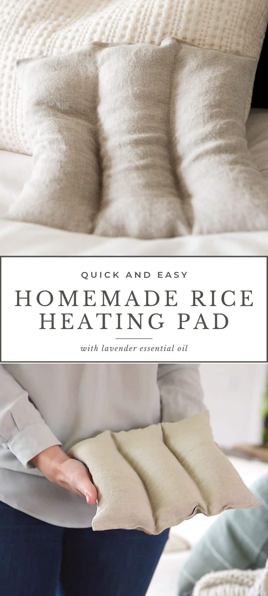 Homemade Heating Pad Made With Rice