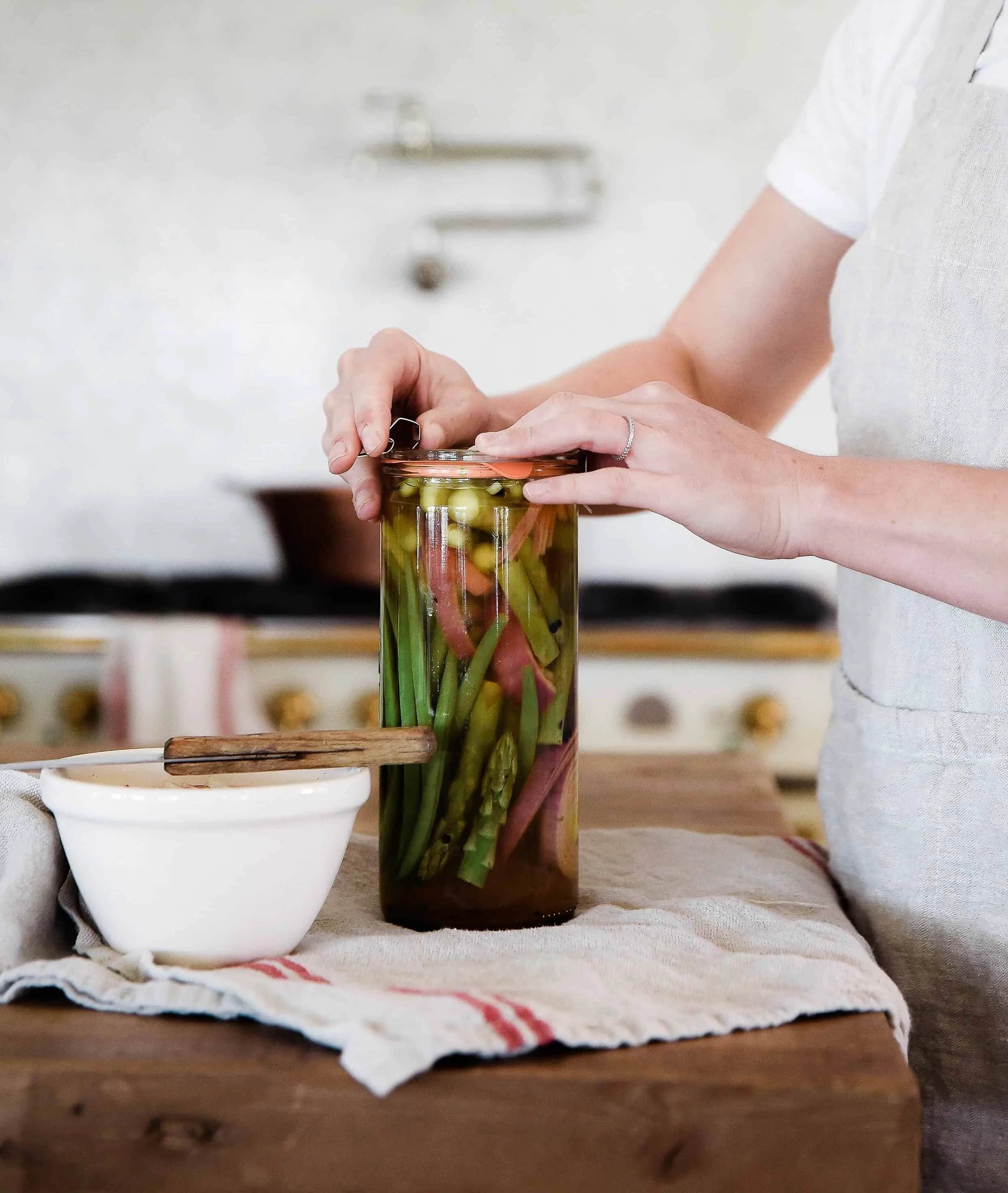 Learn how to make pickled veggies! Refrigerator pickles are the perfect way to enjoy your summer garden harvest!