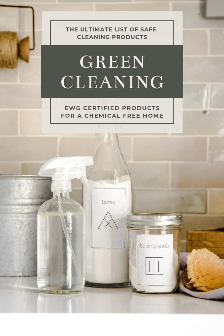 Hoping to switch up your cleaning routine to rid of chemicals and toxins? Here’s how you can green clean your home with all-natural and organic cleaning products that have an A rating from the EWG! Use this list to update your cleaning cupboard for a green clean home!