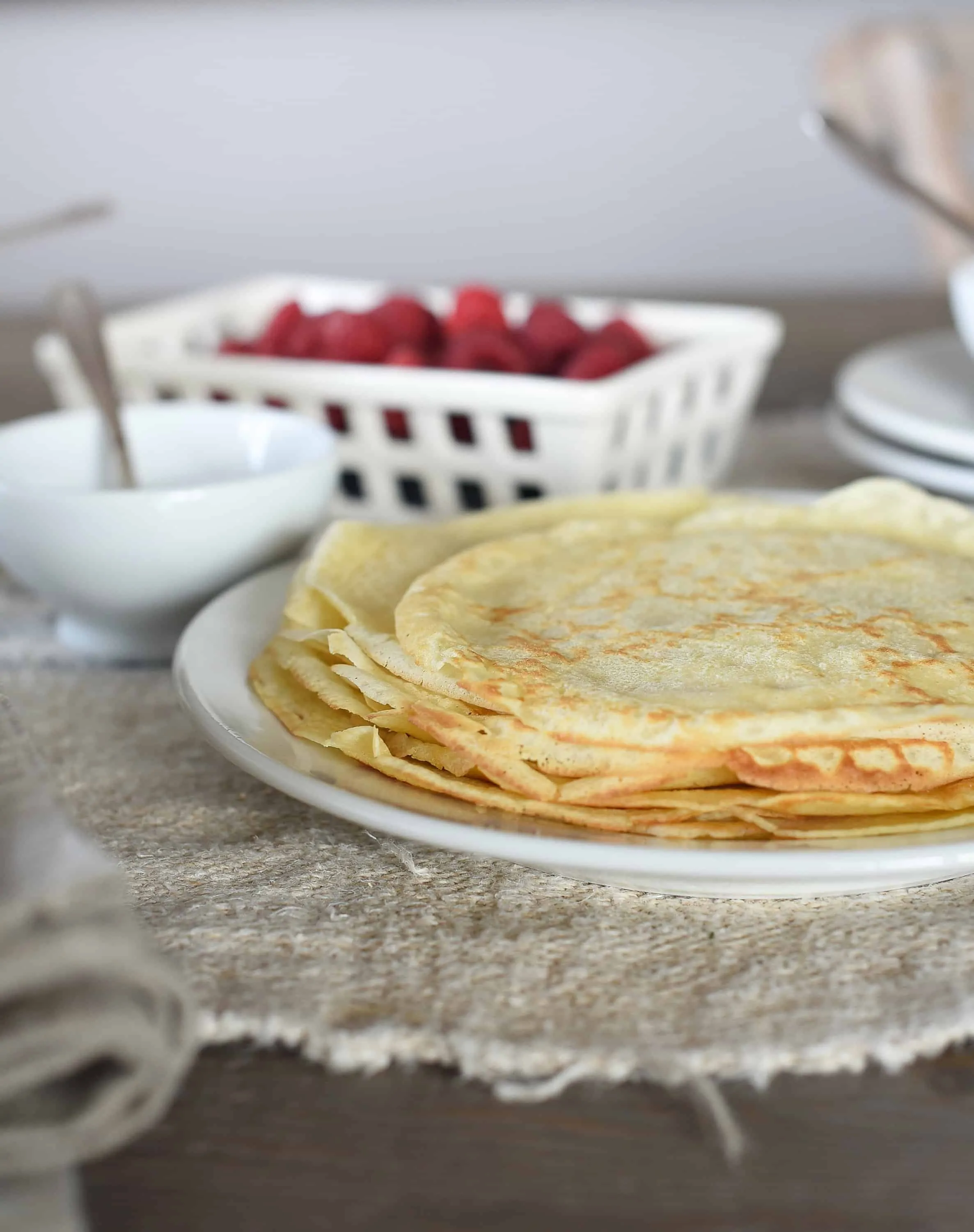 Looking for a delicious, authentic, and easy French crepe recipe? This family recipe will become a Sunday morning favorite! Use this French crepe recipe for savory or sweet crepes to enjoy for breakfast, lunch, or dinner! 
