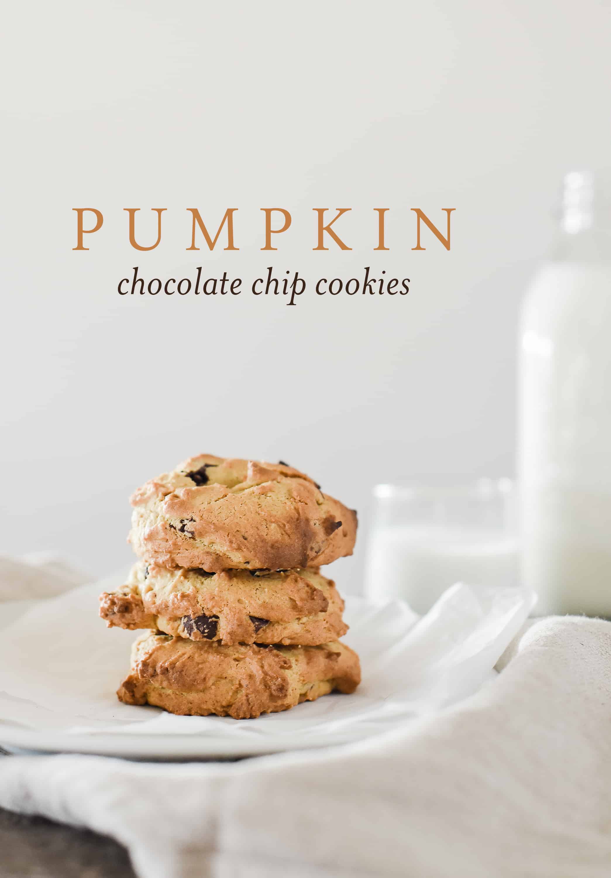 Of all the pumpkin recipes I’ve shared, these pumpkin chocolate chip cookies just might be my favorite. Baked to golden perfection, they are chewy, savory, sweet, and melt in your mouth good…you’re going to love these!