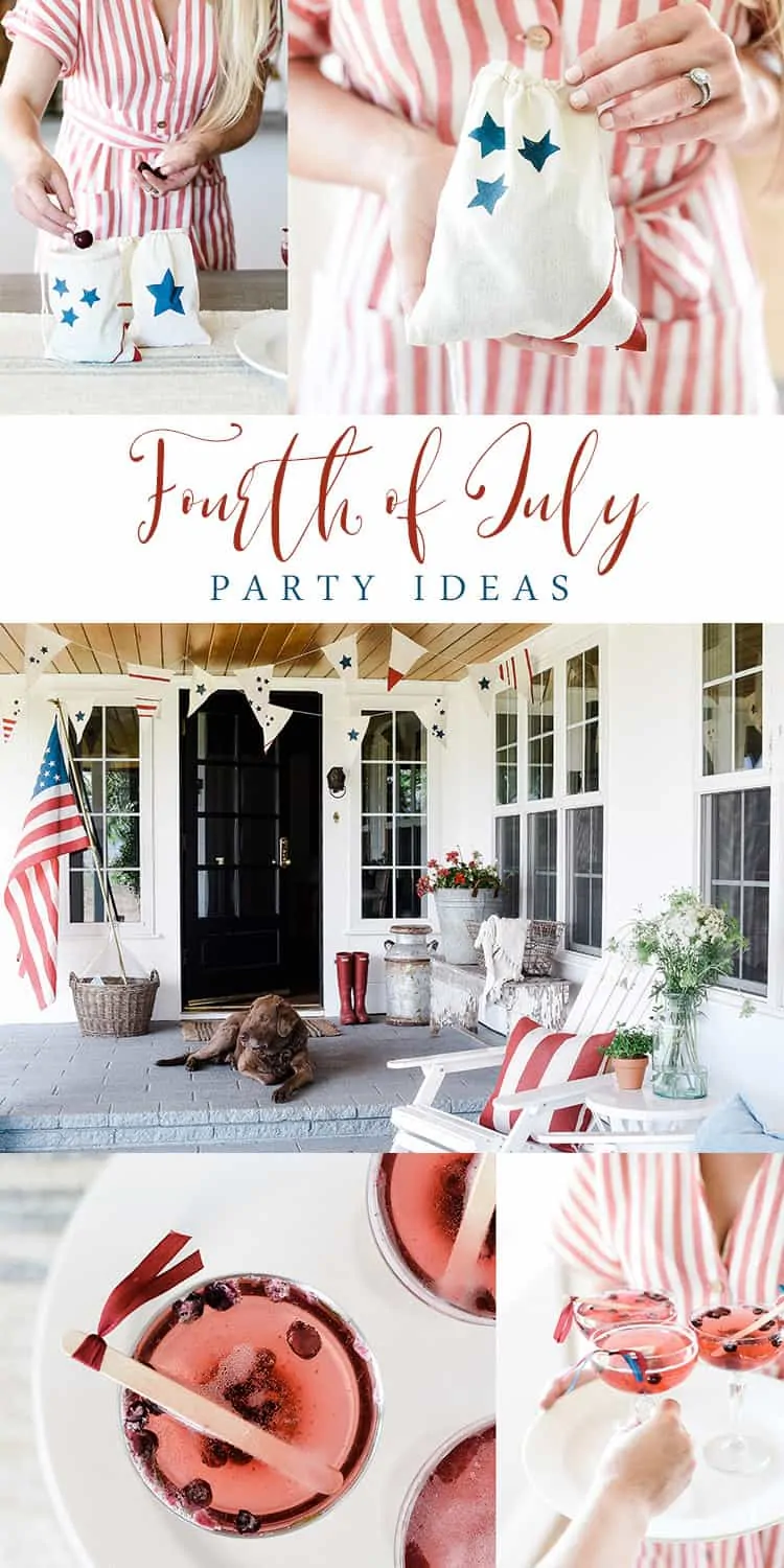Try this simple 4th of July party idea this year to dress up cocktails and drinks! All you need is a popsicle stick and some ribbon scraps!