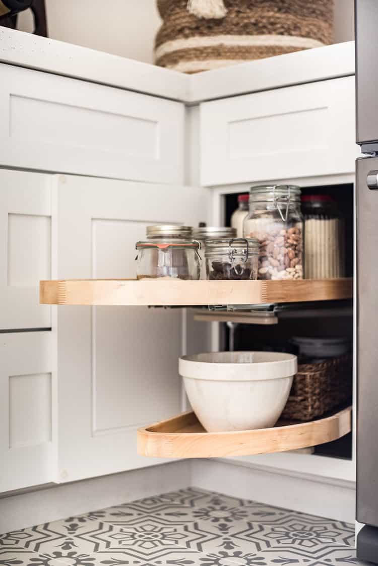 True words of wisdom: "Organization isn’t about perfection, it’s about efficiency, reducing stress & clutter.  It’s about saving time & money, and improving your overall quality of life." ~Christina Scalise When we installed our new kitchen, I knew that I was going to have to keep things very organized. Previously we had so. much. stuff. packed into our cabinets, it was like a treasure hunt trying to find anything. When we moved in, the cabinets were still full with Greg's grandmother's things, and although I donated a lot of it, there was still a whole lot of unnecessary items.  #kitchenorganization #organizationtips #kitchen #organize