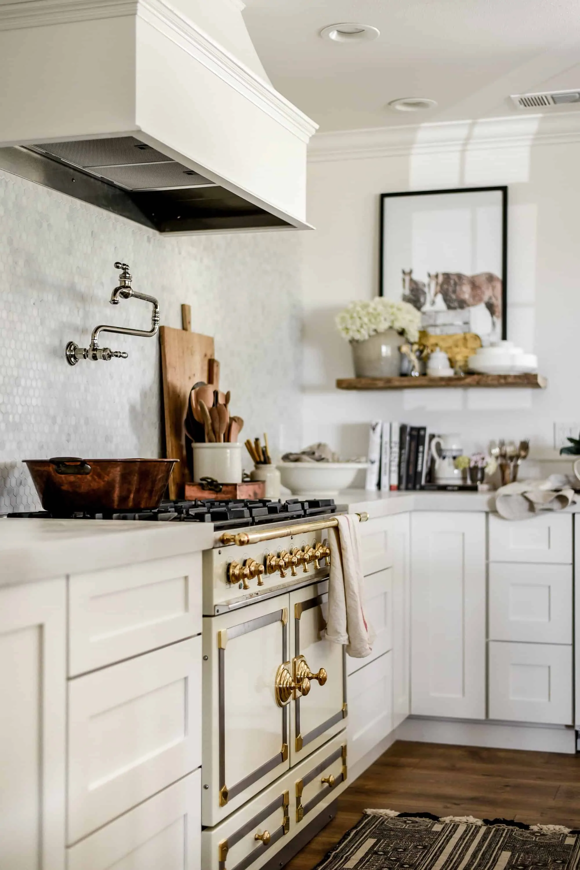 I mentioned that when we began remodeling, someone from the Kohler team reached out to see if I might be interested in collaborating with them in our kitchen. Since I had already fallen in love with their extra wide, extra deep apron front sink, I was happy to jump on board to create our farmhouse kitchen with their designs. 