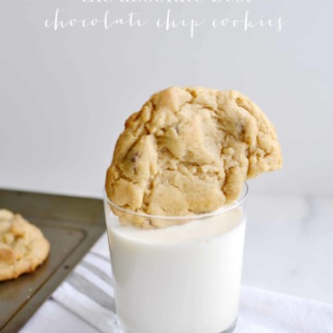 Chocolate Chip Cookie dipped in milk