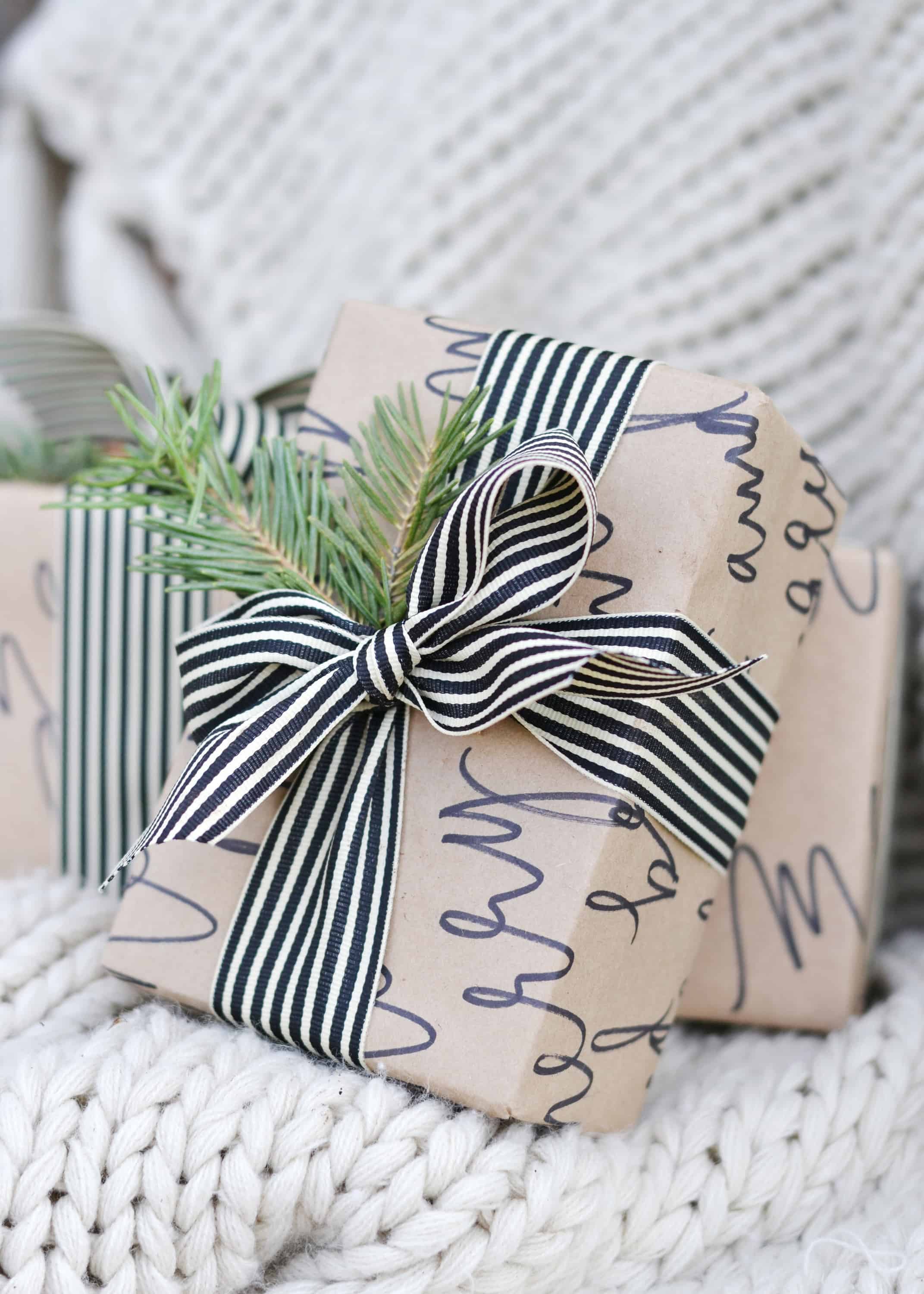 Handwritten wrapping paper