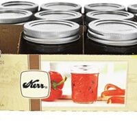 Kerr 0501 regular mason jar half pint, 8oz (pack of 12)