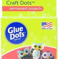 Glue Dots Craft Dots Adhesive, 1/2 Inch, Clear, Roll of 200