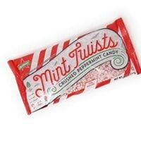 Atkinson's Mint Twists Crushed Peppermint Candy for Baking 8 Ounces (1 Bag 8 oz)