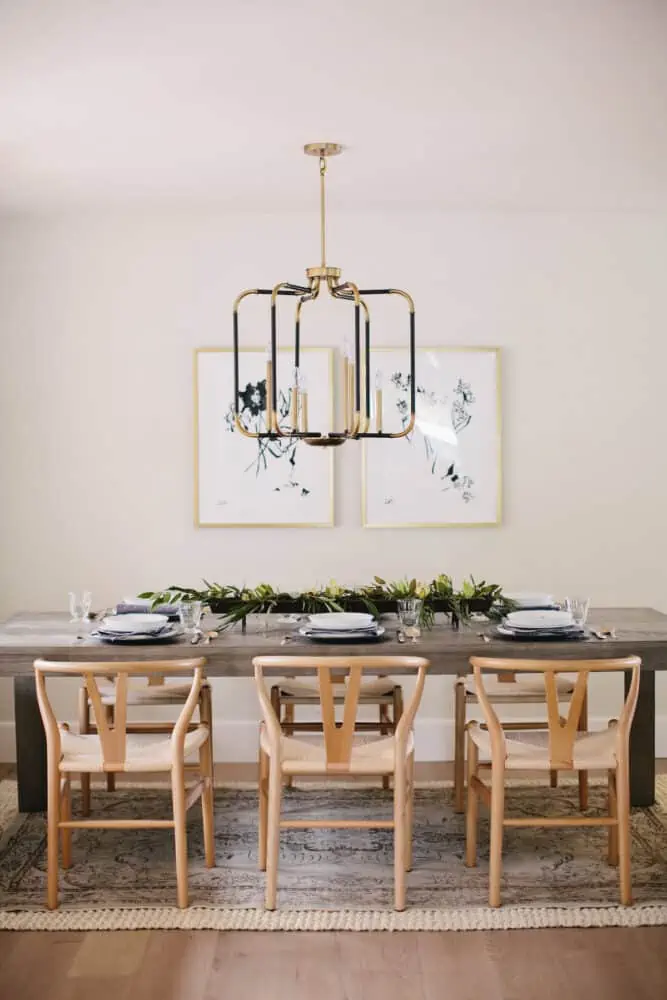 Boxwood Avenue - Bentwood chairs and centrepiece