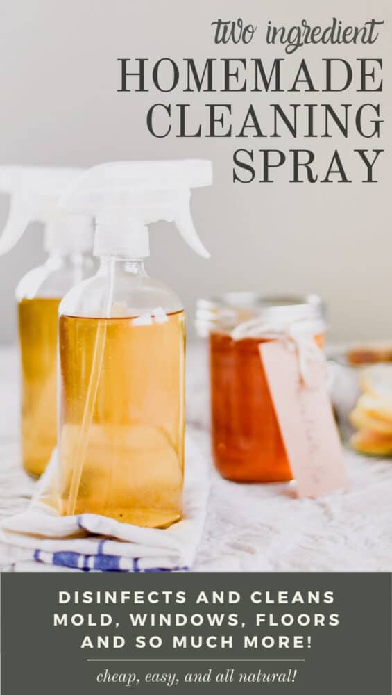 Homemade cleaner with vinegar