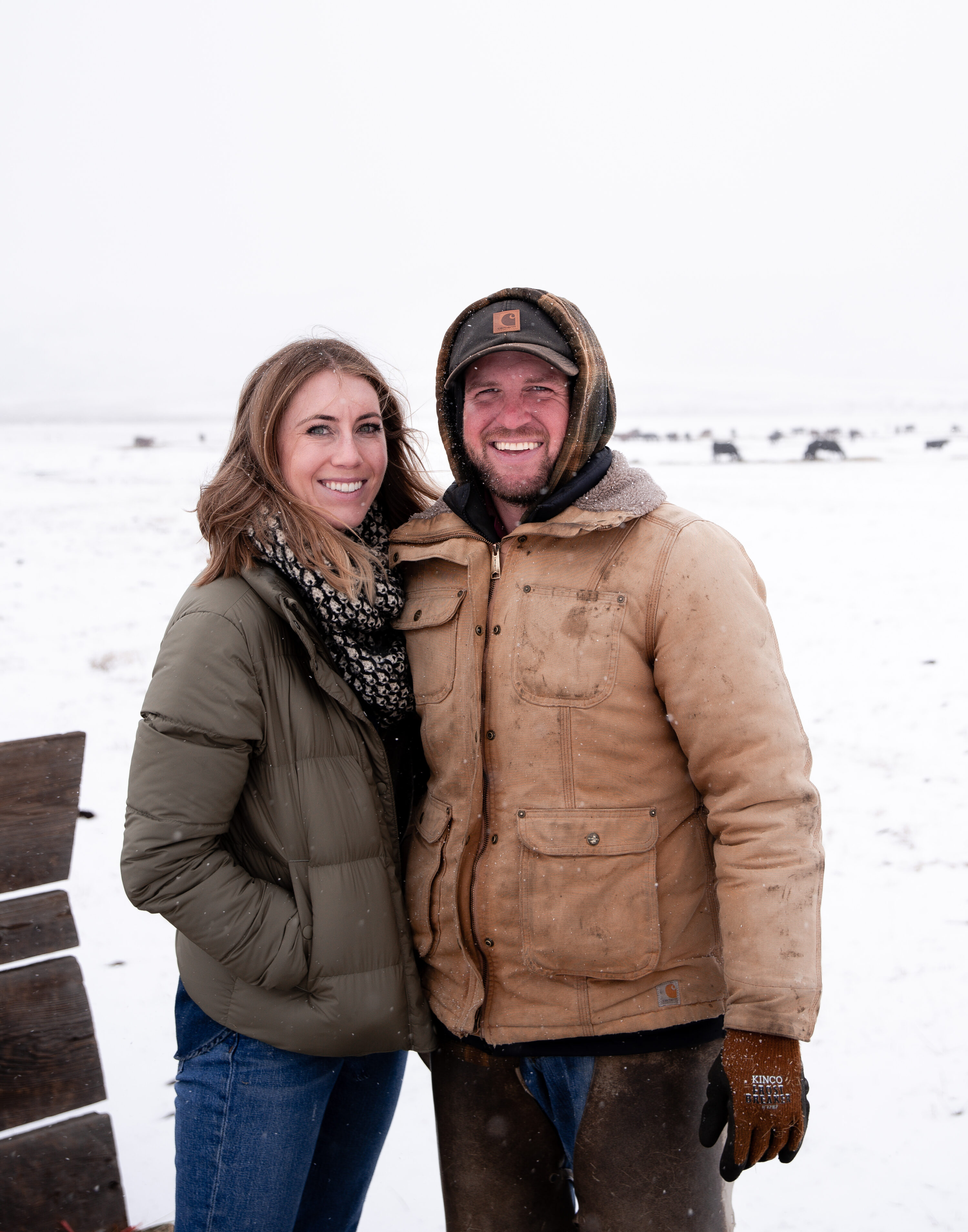 Husband and Wife cattle ranchers