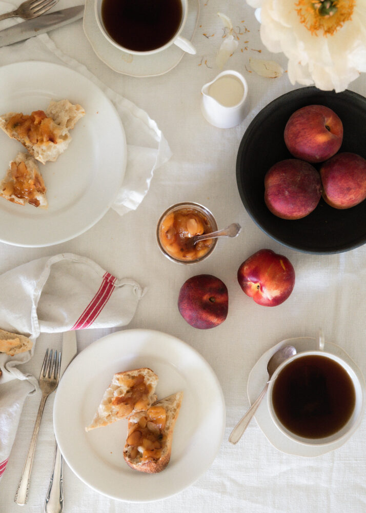 Peach and Toasted Almond Jam