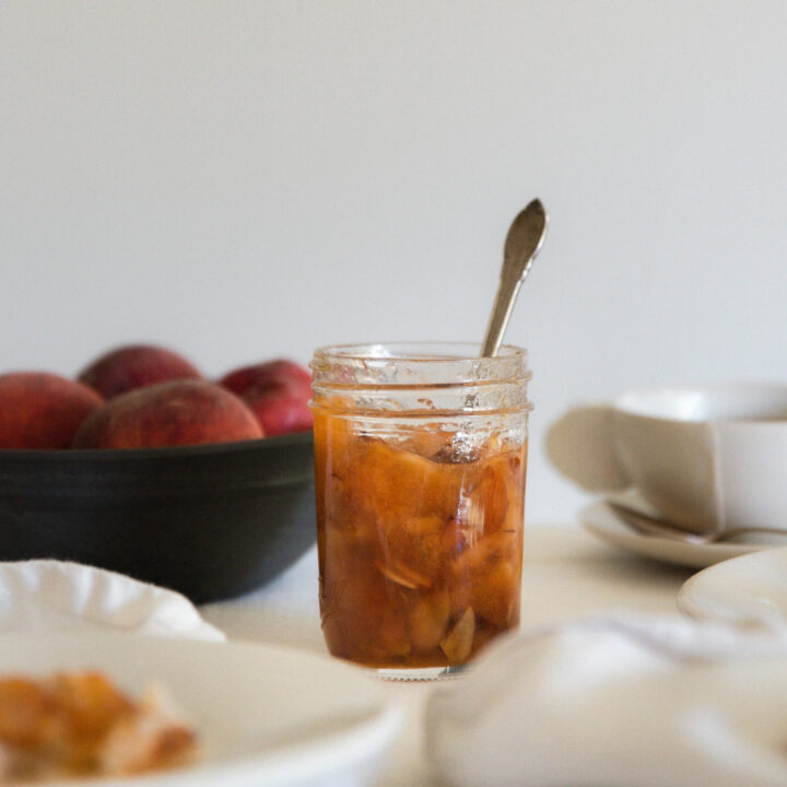 Peach and Toasted Almond Jam