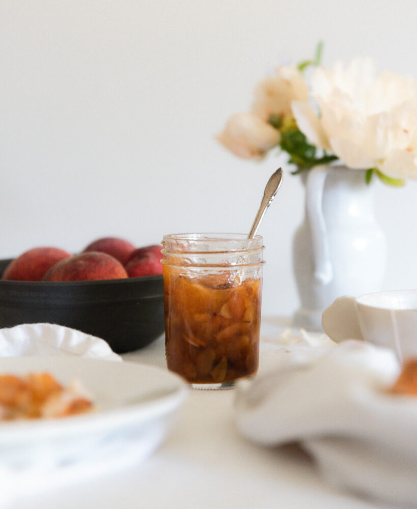 Peach and Toasted Almond Jam