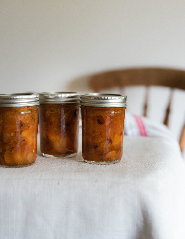 Peach and Toasted Almond Jam