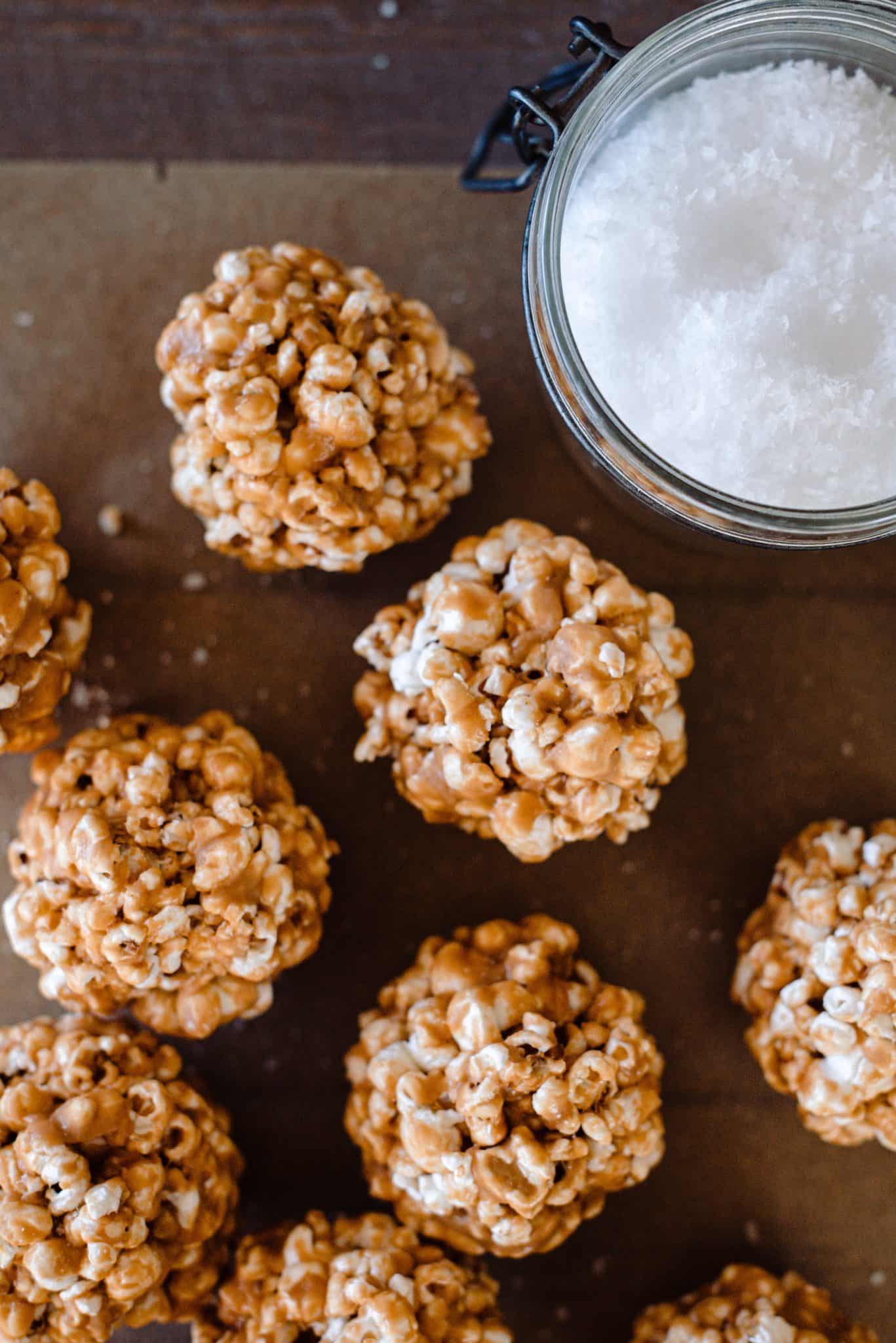 Caramel Popcorn Balls Boxwood Ave