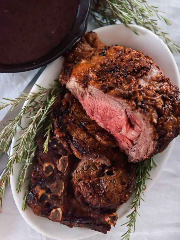 Prime Rib Roast With Garlic Herb Butter - Clover Meadows Beef