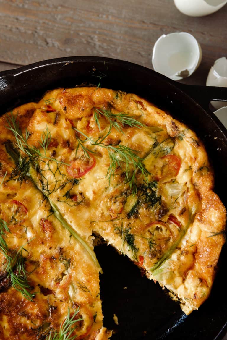 Basic Frittata Recipe with Whatever You Have On Hand!