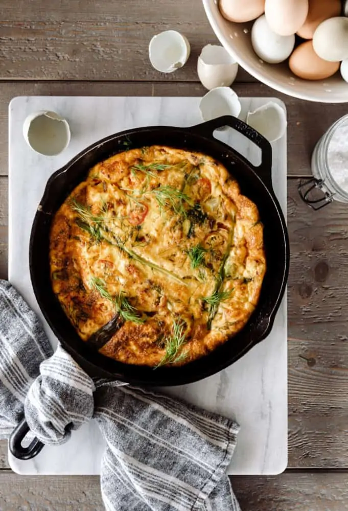 Basic Frittata Recipe with Whatever You Have On Hand!