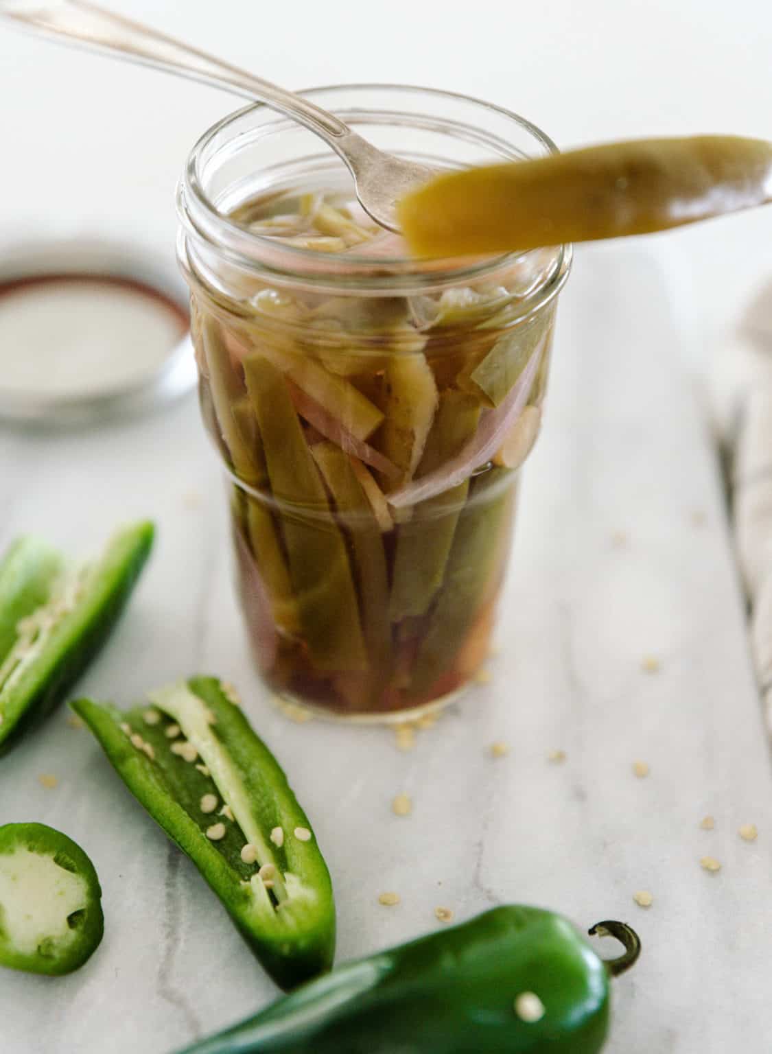 Home Style Pickled Jalapeños {quick And Easy Recipe }