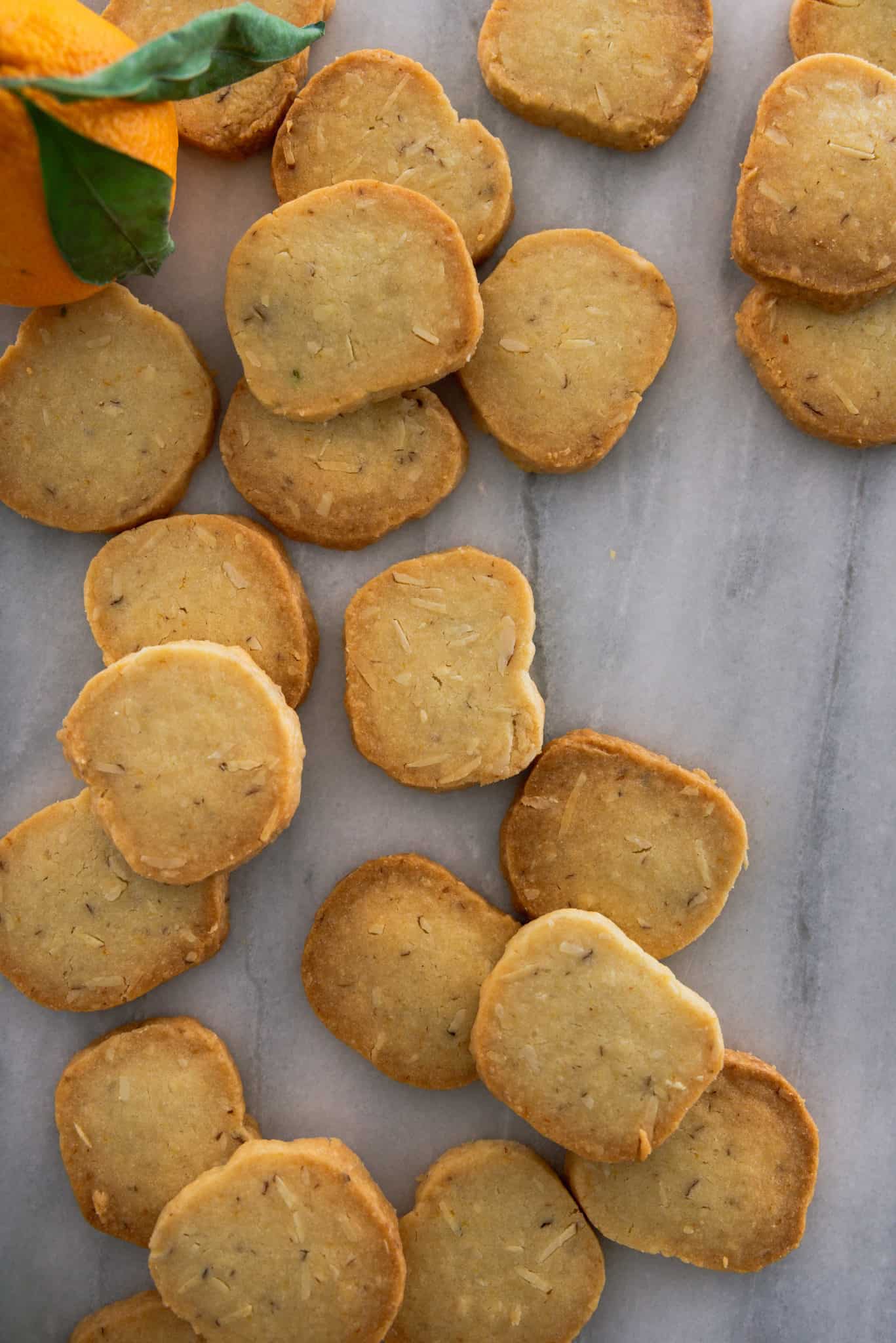 Orange Shortbread Cookies