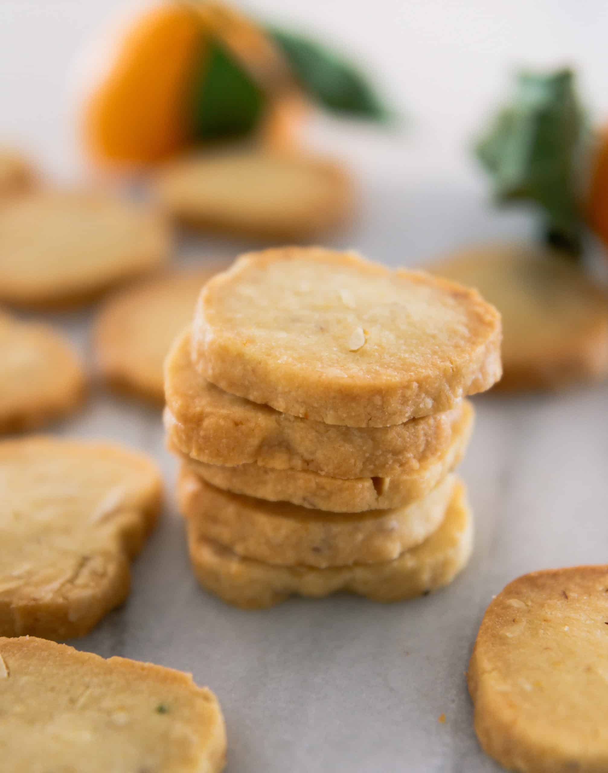 Orange Shortbread Cookies