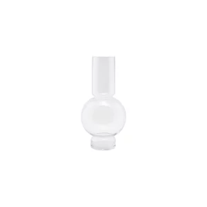 clear glass bubble vase