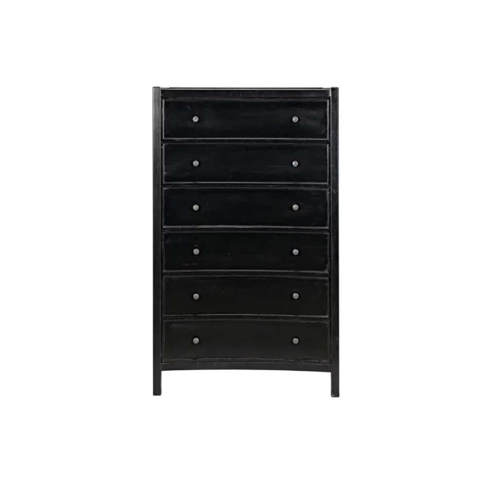 black tall dresser