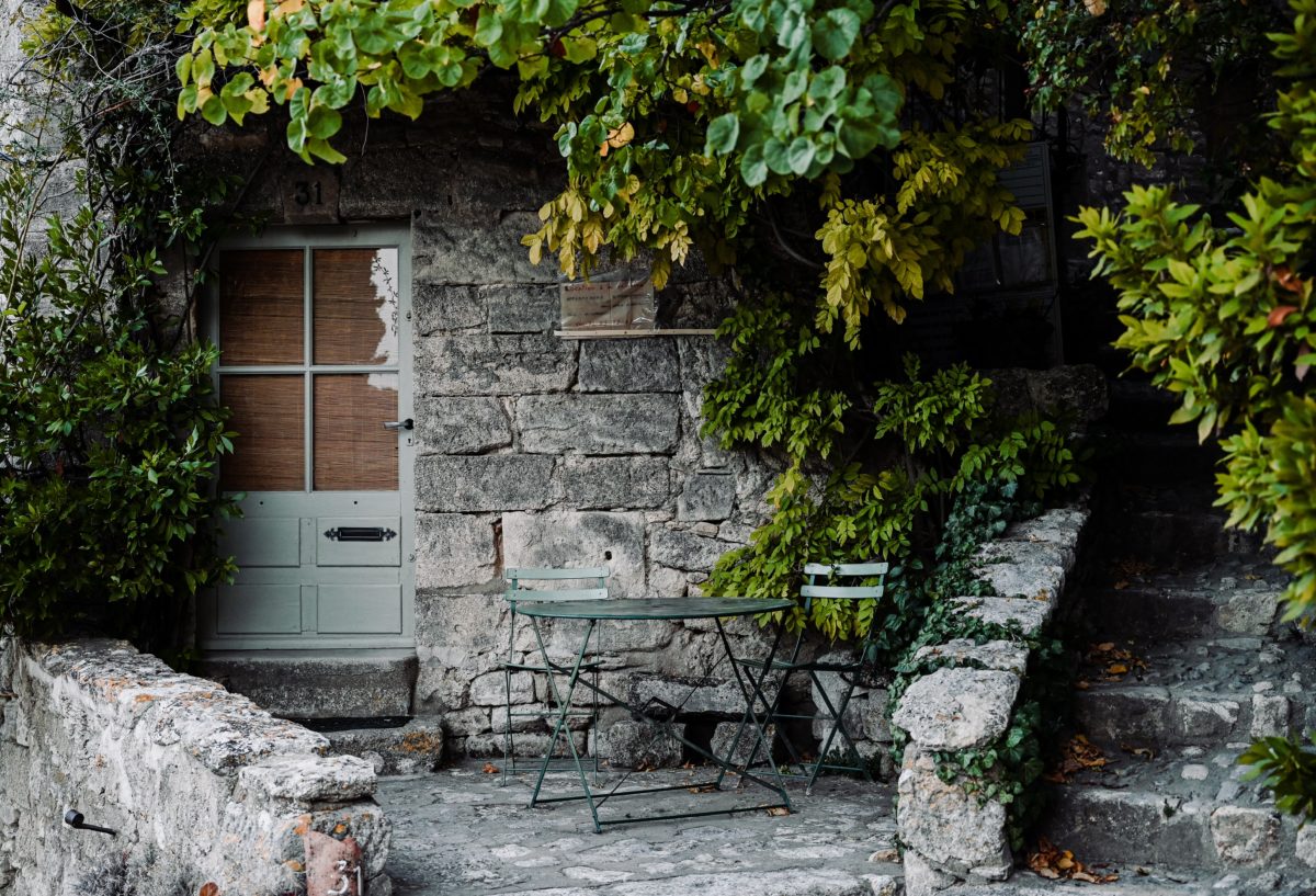 Old cobble stone image in Provence, France.