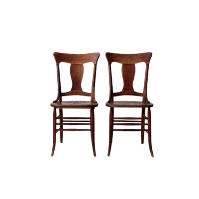 Antique Murphy Chair Company dining chairs pair