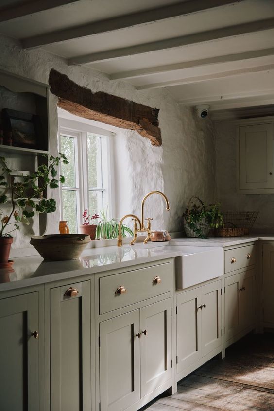 Country Cottage Kitchen with Millwork